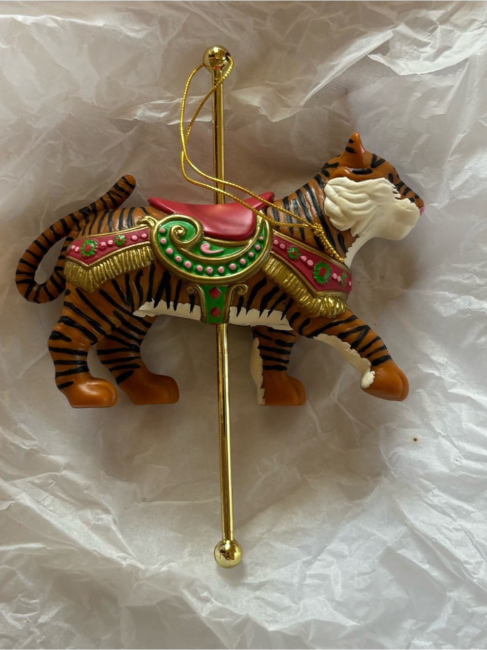 Vintage Avon Gift Collection Carousel “Exotic Tiger” Ornament